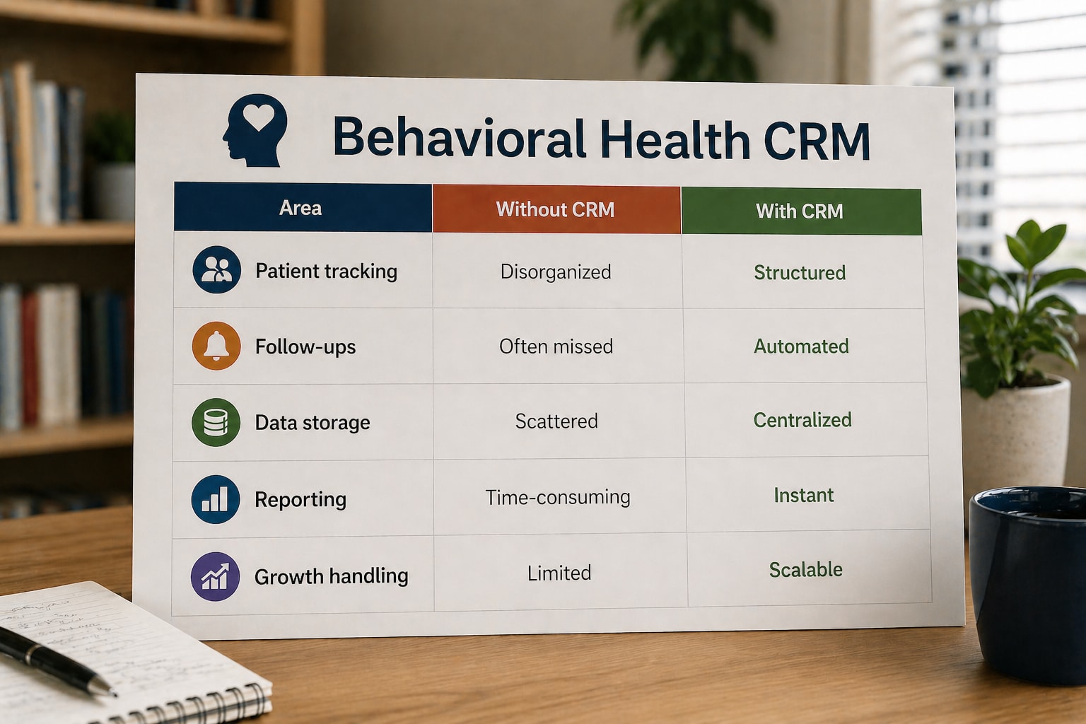 Behavioral Health CRM Comparison Table