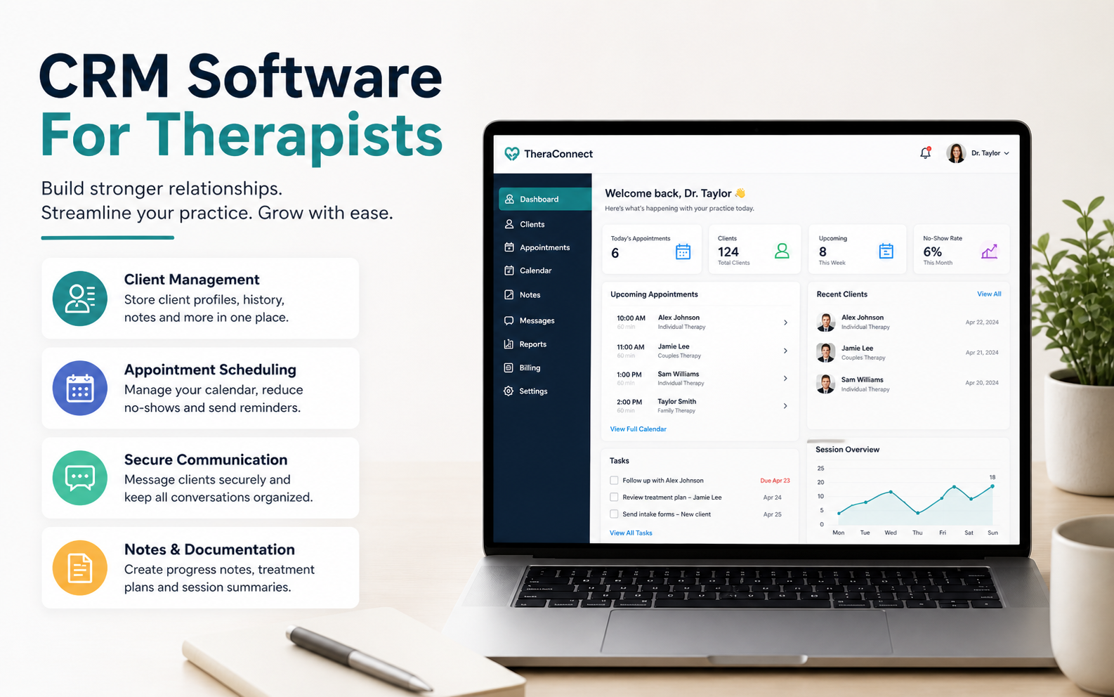CRM for therapists
