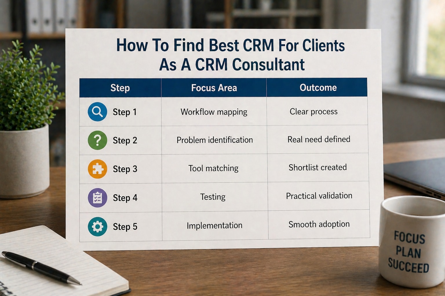 How To Find Best CRM For Clients As A CRM Consultant Comparison Table