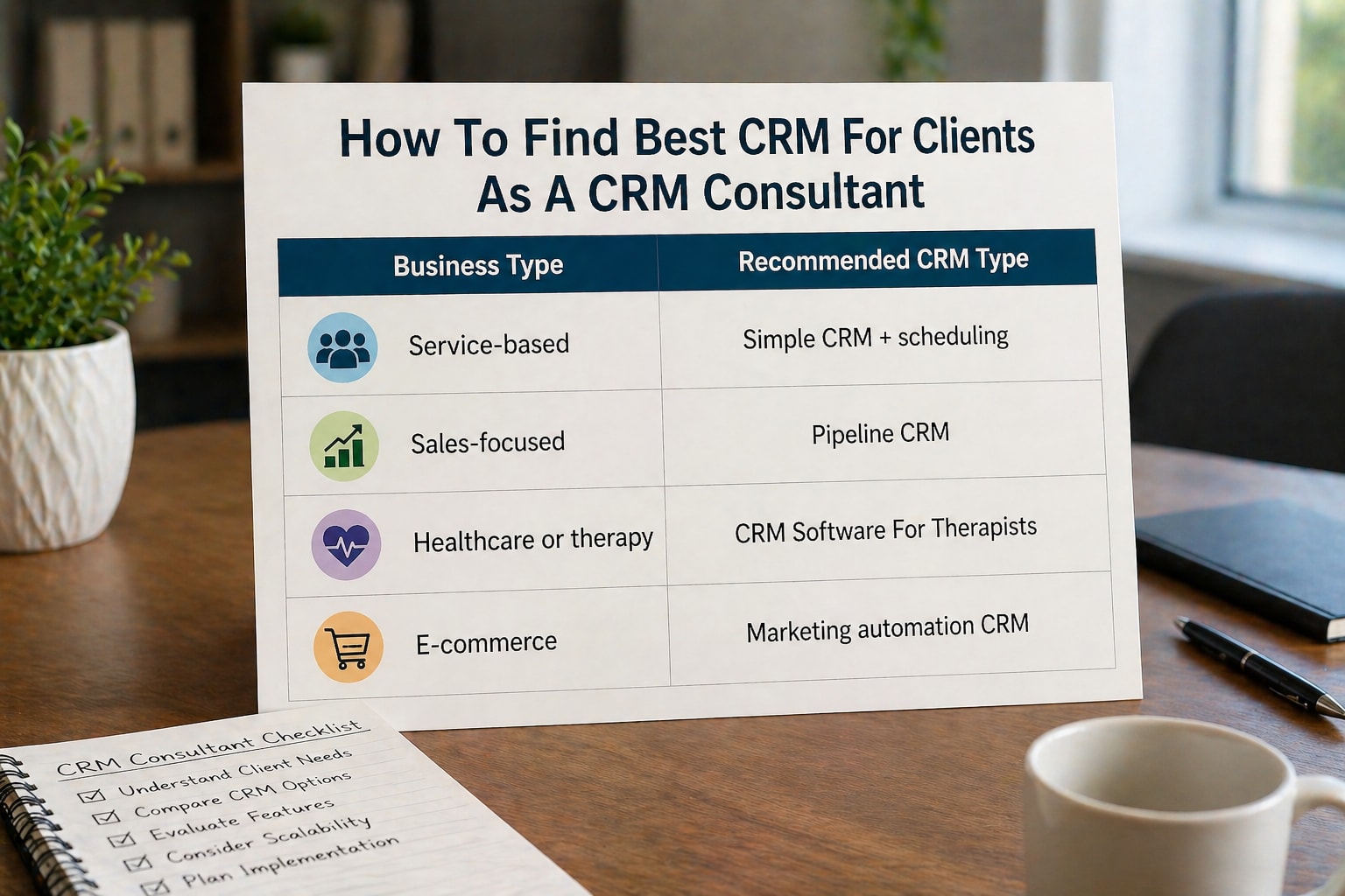 How To Find Best CRM For Clients As A CRM Consultant Comparison Table