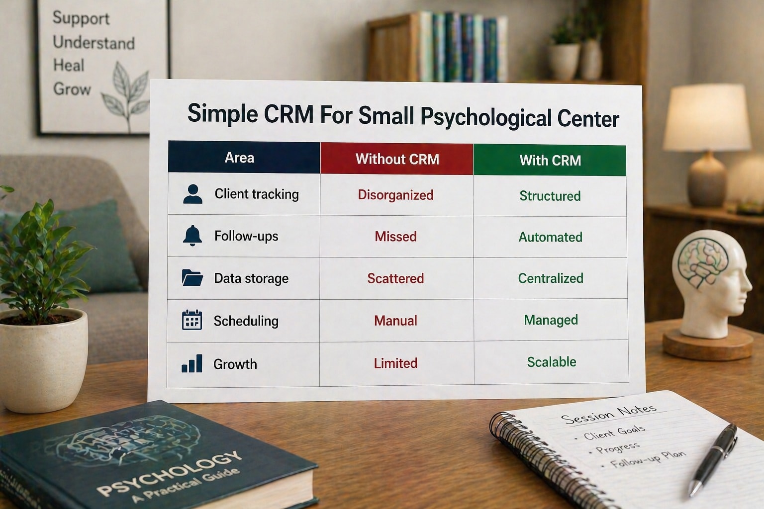 Simple CRM For Small Psychological Center Comparison Table