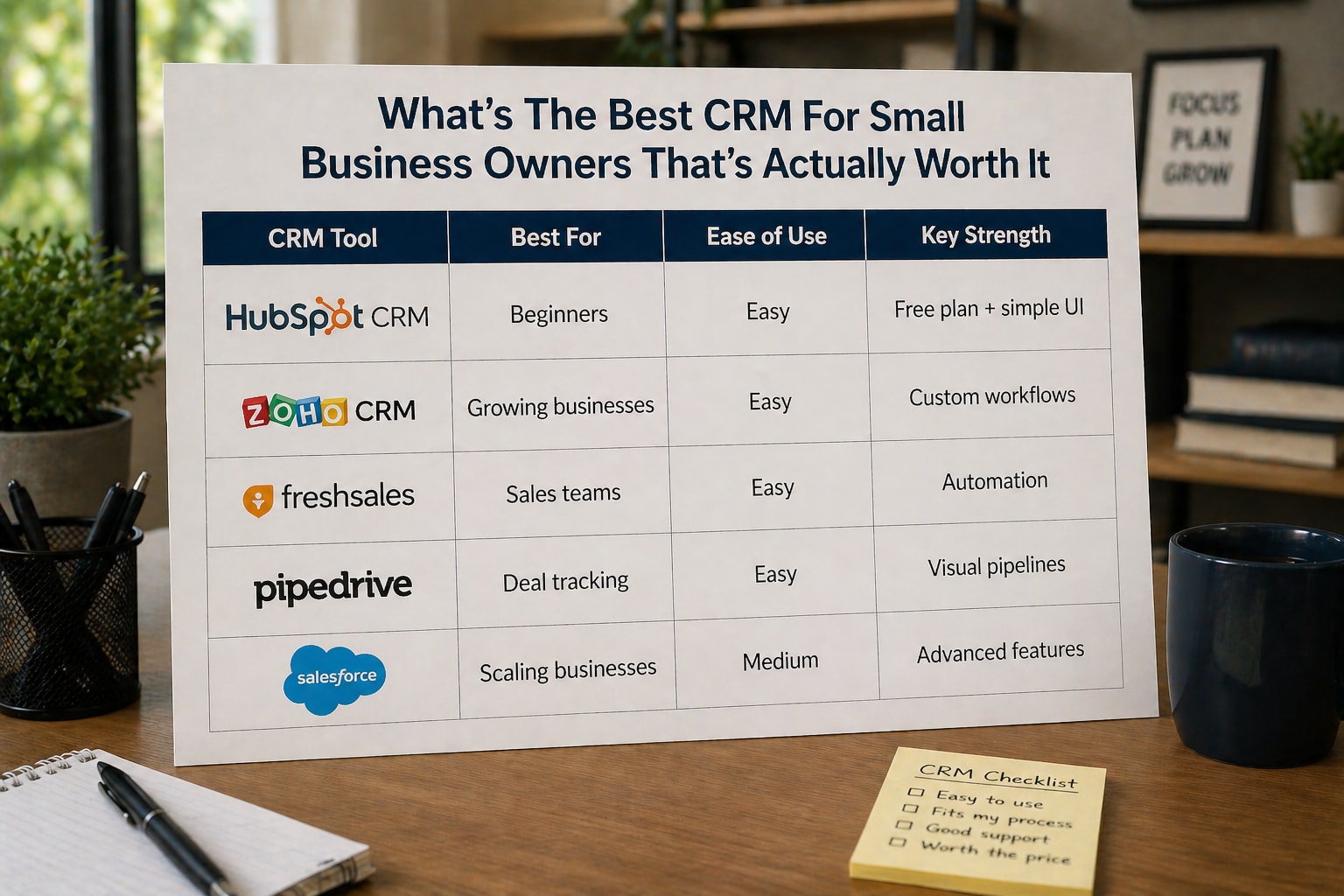 What’s The Best CRM For Small Business Owners Actually Worth Comparison Table