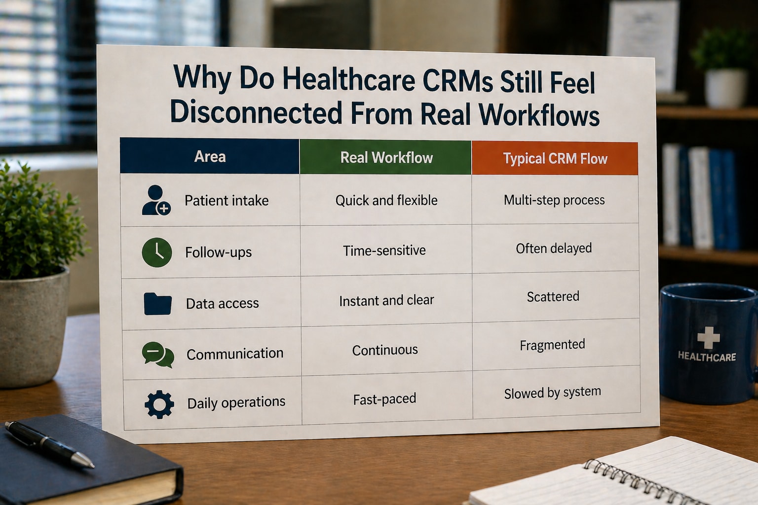 Why Do Healthcare CRMs Still Feel Disconnected From Real Workflows Comparison Table